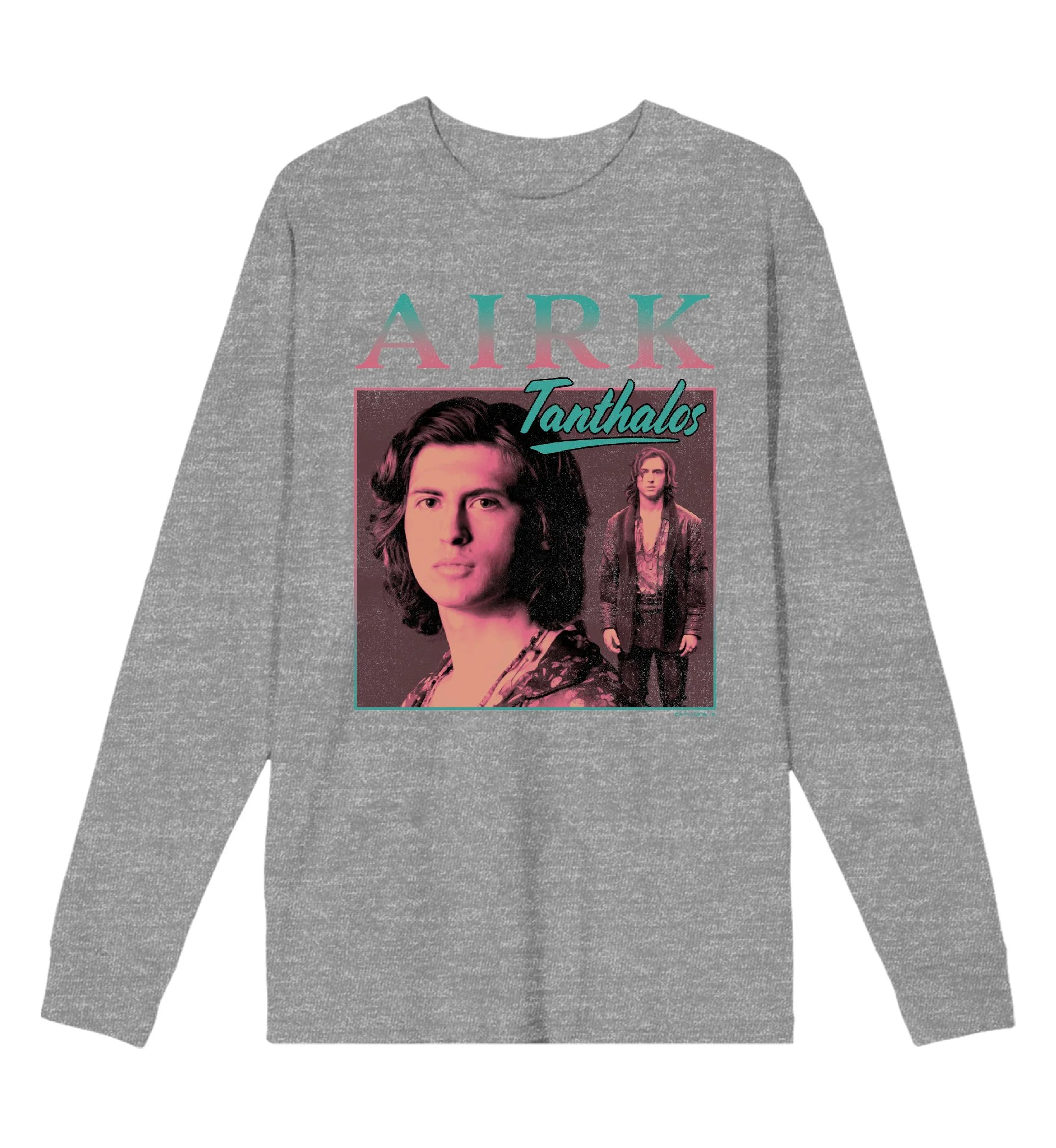 Willow Airk Tanthalos Poster Art Adult Heather Gray Crew Neck Long Sleeve Tee-Small