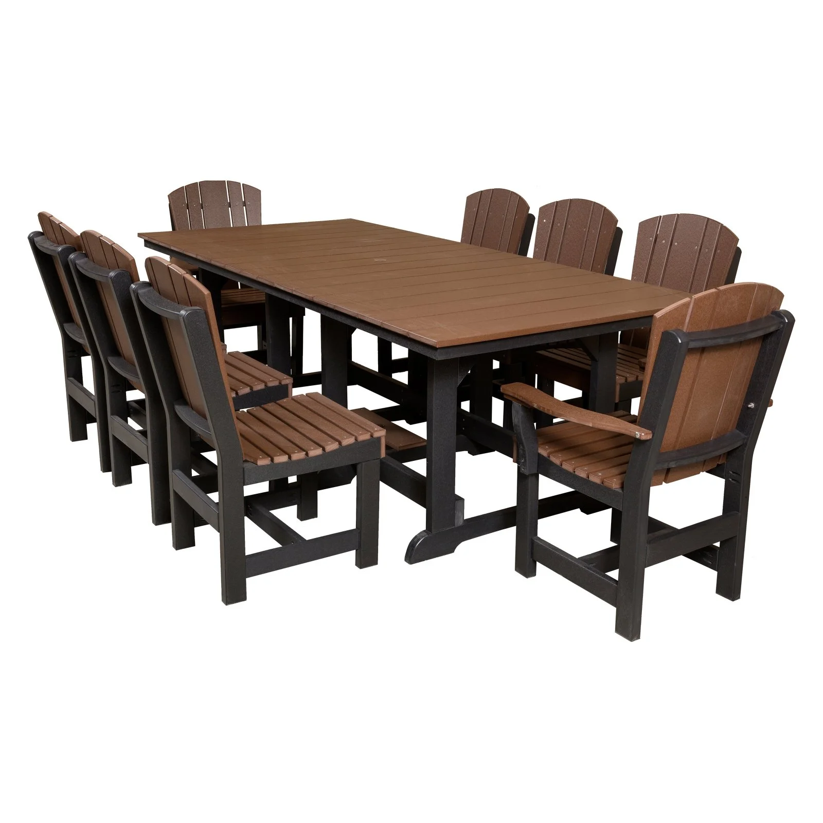 Wildridge Heritage Recycled Plastic 9 Piece Rectangular Patio Dining Set