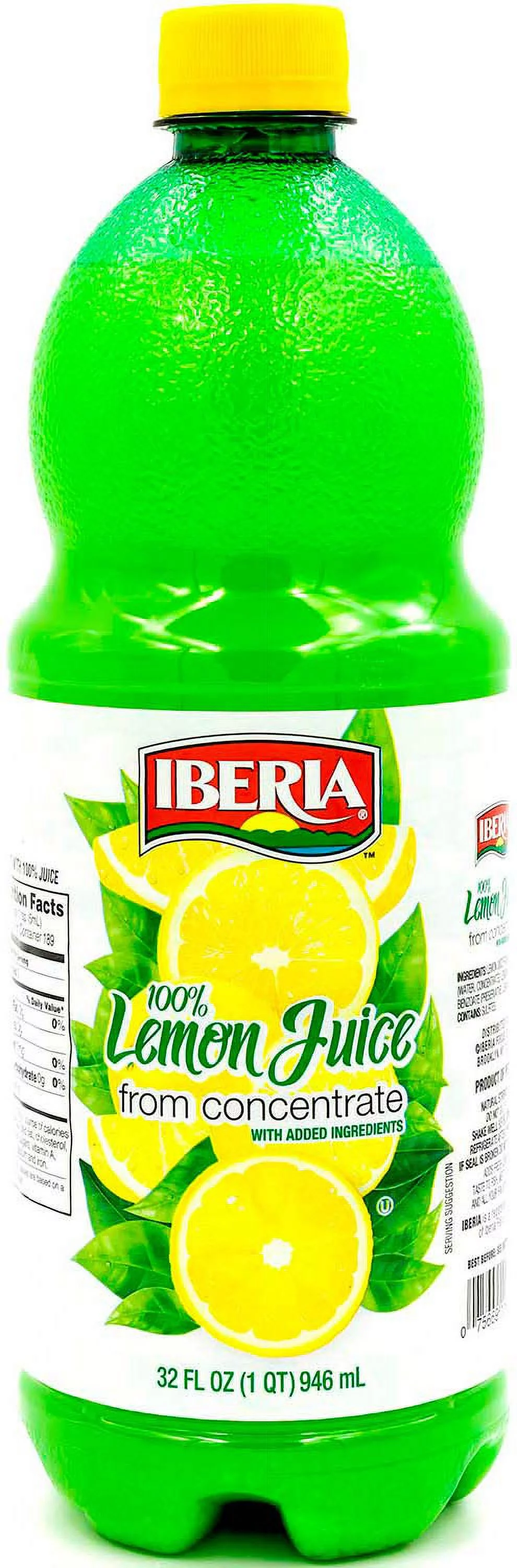 Iberia Lemon Juice From Concentrate, 32 Fl Oz