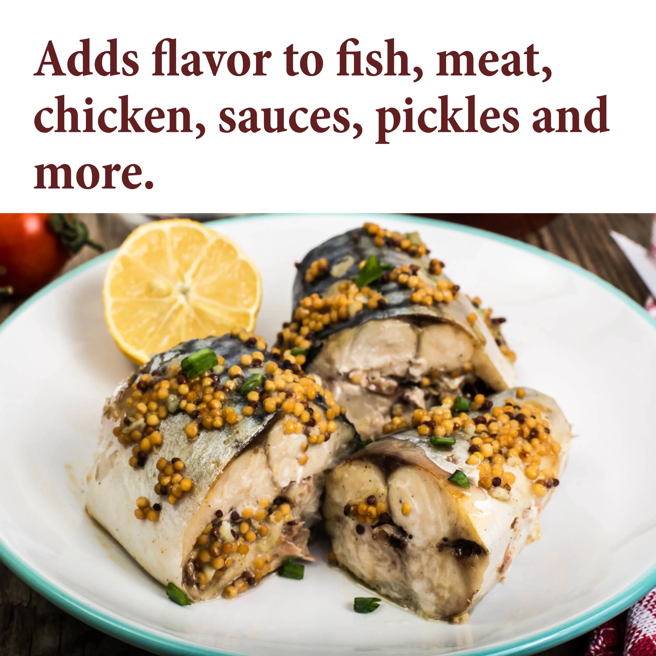 The Spice Way Ground Yellow Mustard Seeds - European, Asian and American cuisine Spice Blend – All Natural – 8 oz.