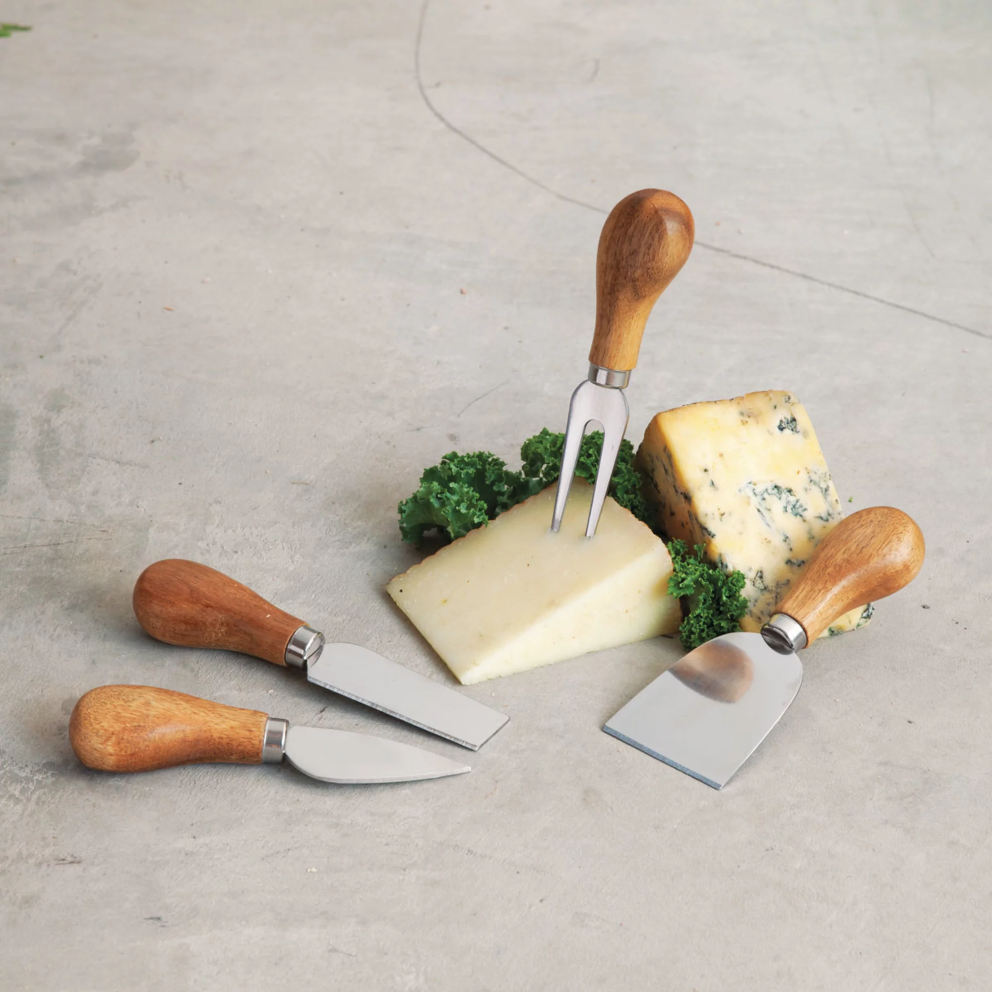 Rustic Farmhouse Gourmet Cheese Knives and Serving Tools by Twine