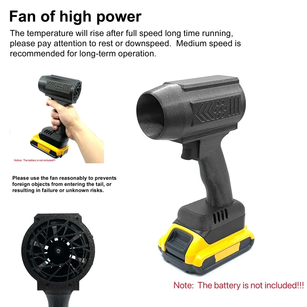 Carevas Jet Fan,Compatible Makita Blower Tool Compatible Makita 18V 20V Car Washer 20V Batteries Washer Power Blower Motor Fan Washer - Blower Handheld Ducted Turbofan - Tool - Fan - - 18V/20V