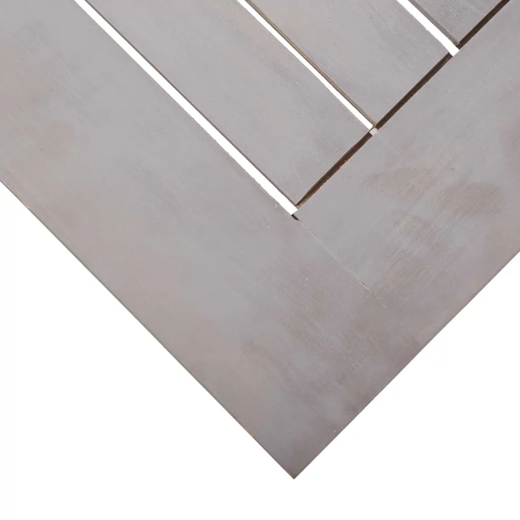 Walmeck 7 Piece Patio Dining Set Gray Wash Solid Acacia Wood