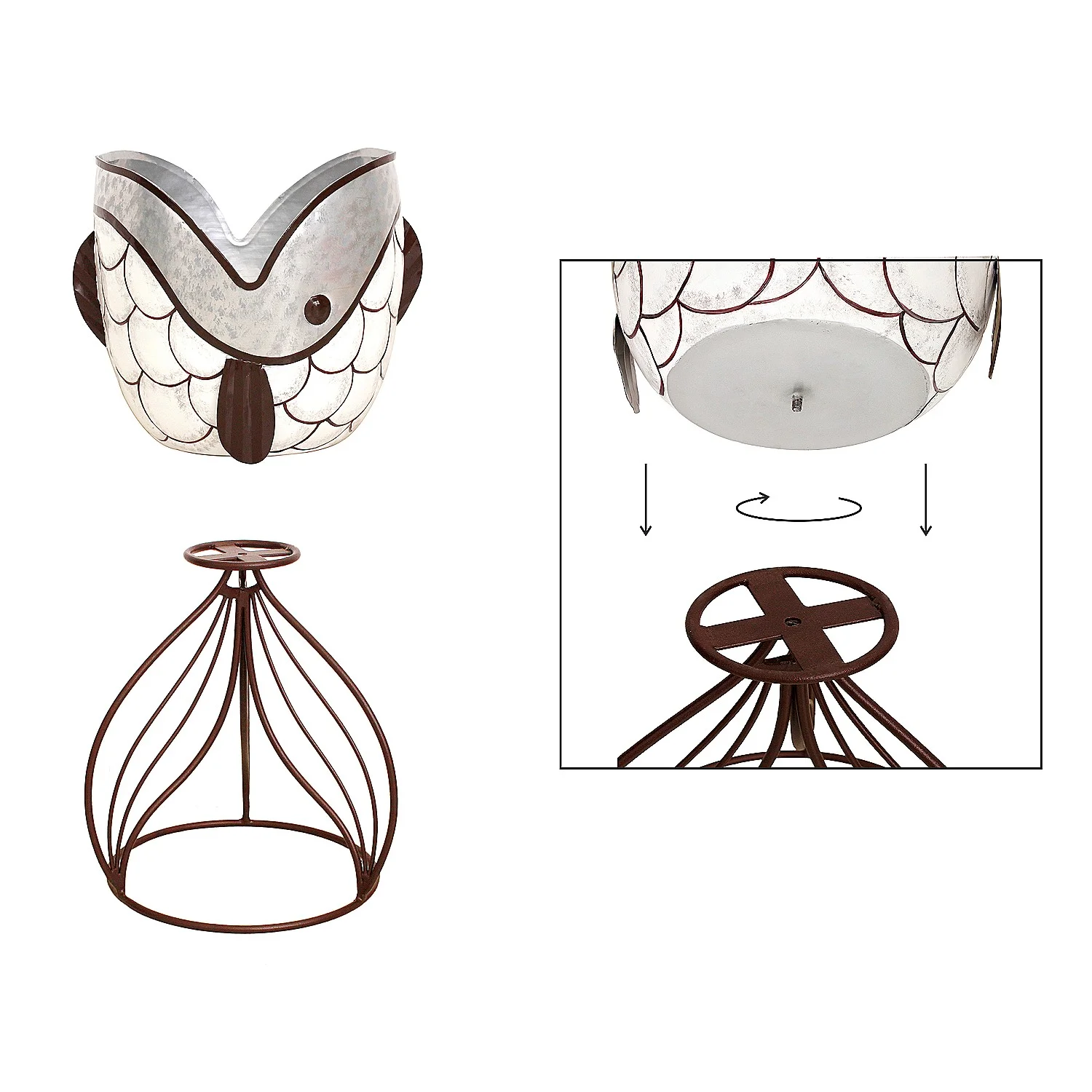 Metal Fish Chiller/Planter