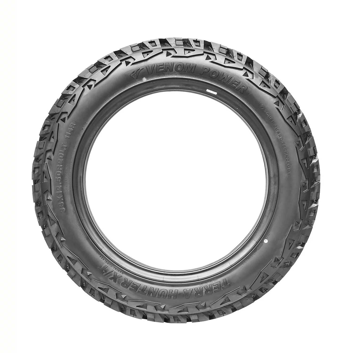 Set of 4 Venom Power Terra Hunter X/T LT35X12.50R18 128R F Tires