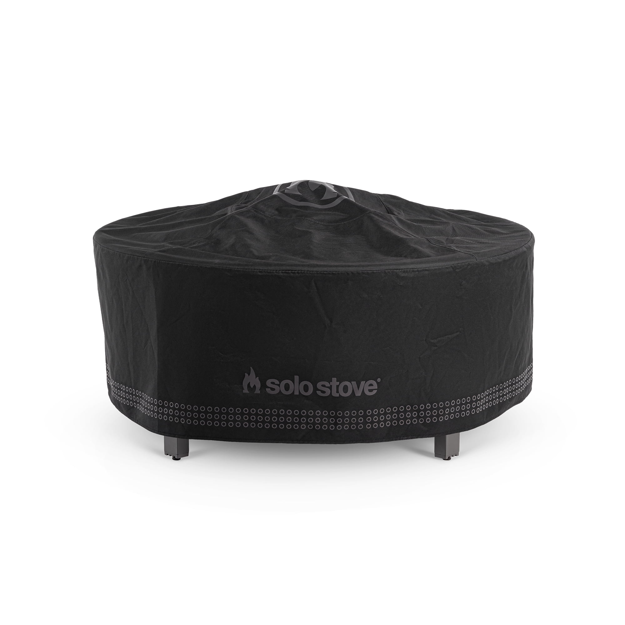 Solo Stove Surround Shelter Small | Protective Cover for Fire Pit Surround Table, Weather-Resistant, Solution Dyed Acrylic/ PVC Backing/ Aluminum Support Stays, Dims (HxDia): 20.8 x 42.5 in, Black
