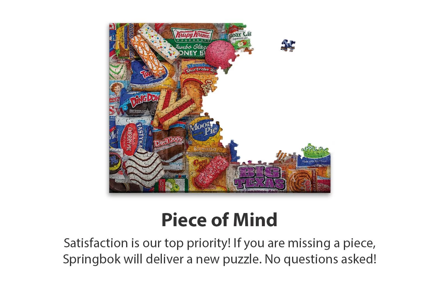 Springbok's 1000 Piece Jigsaw Puzzle Snack Treats - Made in USA