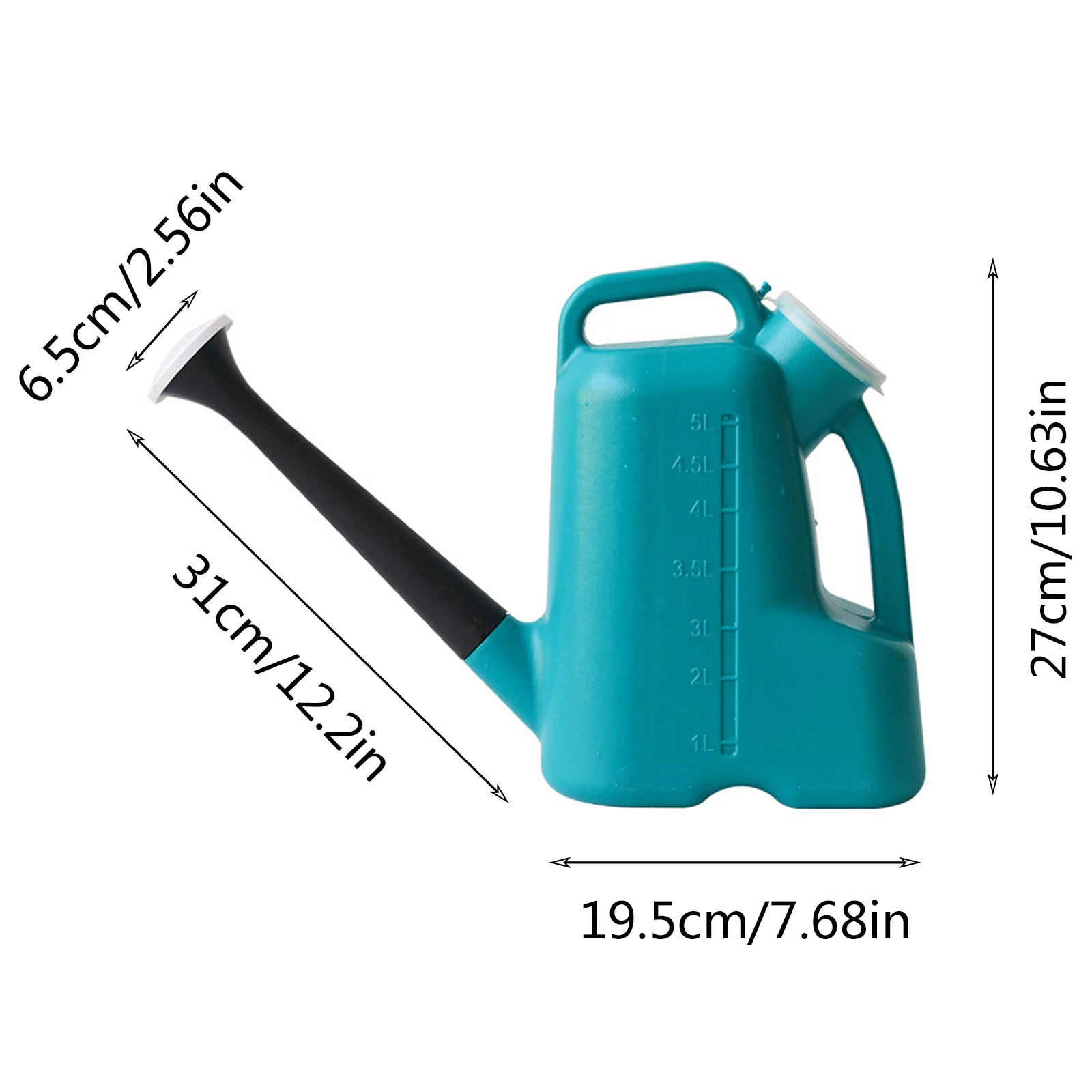 3L Sprinkler Long Spout Watering Cans With Lids Large Capacity Garden Drenching Watering Tools Watering Can Outdoor Teal Watering Can Metal Spray Bottle Nozzle Copper Water Can Watering