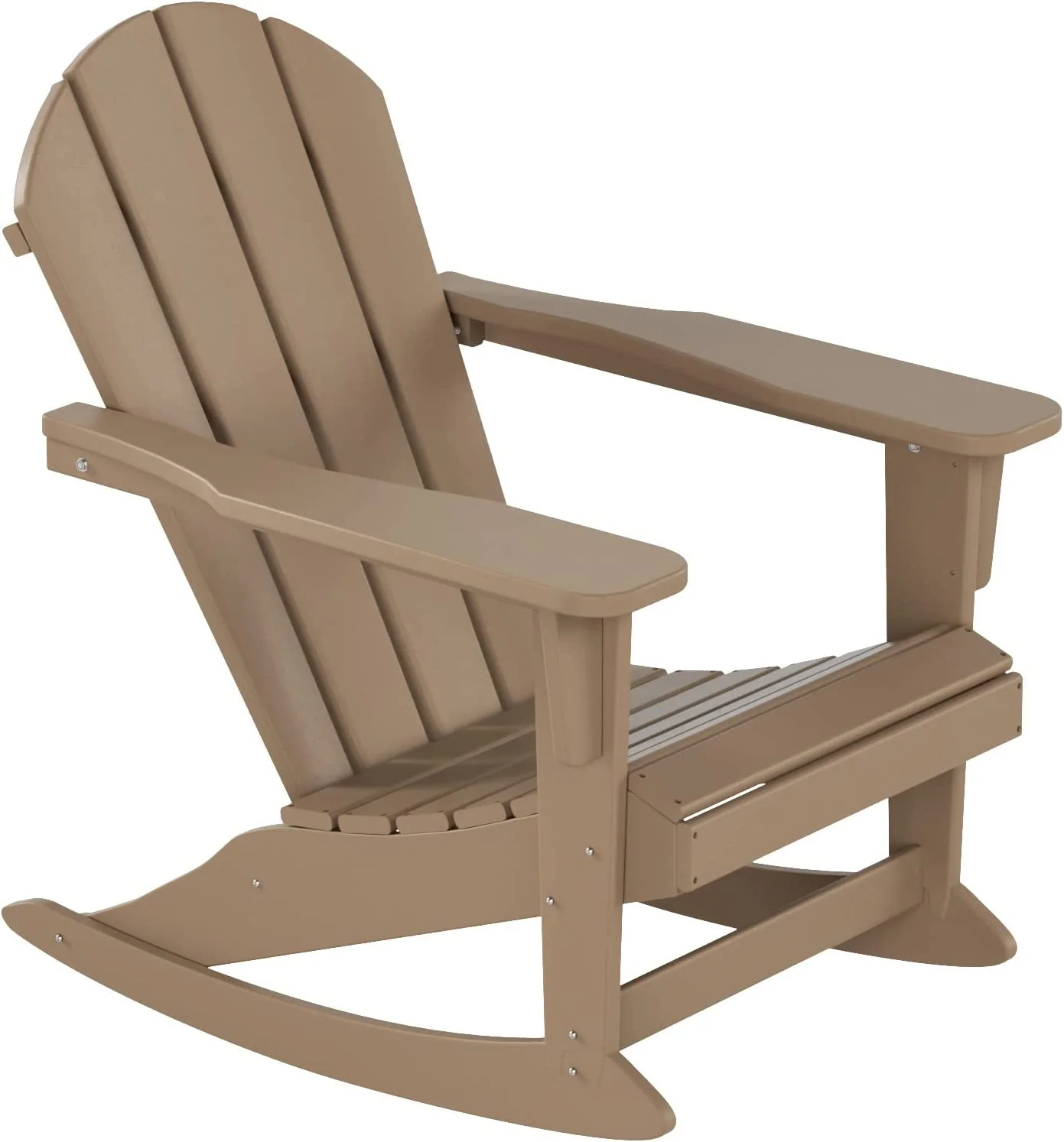 Home Furniture Patio Rocking Chair Classic  HDPE UV Weather Resistant (Weathered od)