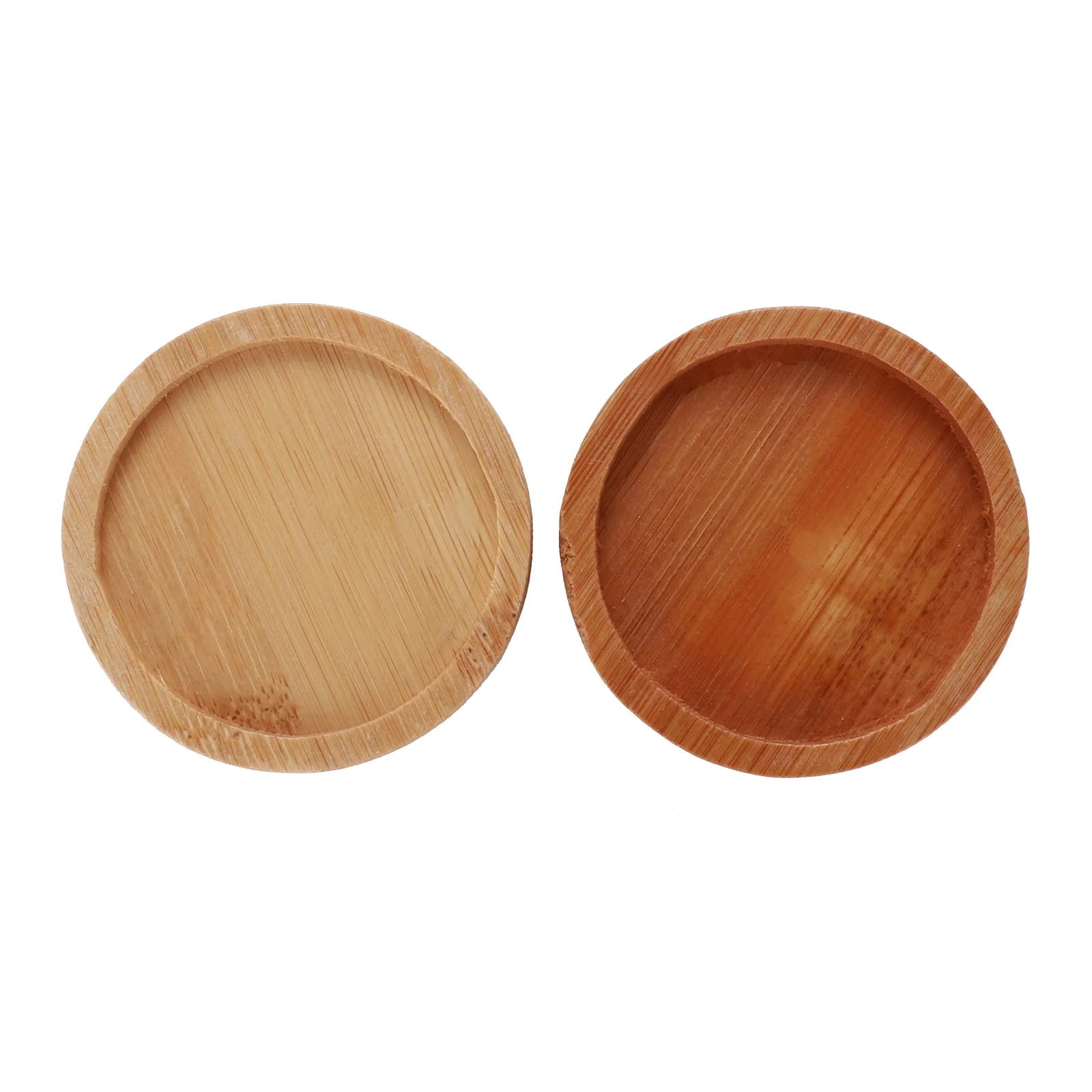 BELUPAI Environmentally Friendly Round Succulent Ceramic Flower Pot Bamboo Tray Creative Tabletop Tea Set Coaster