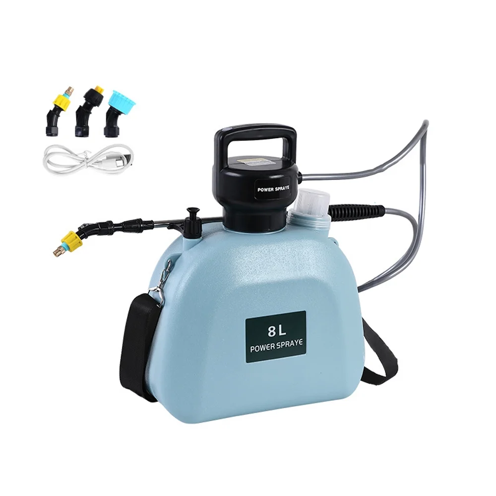 Arealer USB Rechargeable Shouldered Sprinkler Handheld Electric Sprayer Agriculture Tools Watering Can Atomizing Watering Bottle Sprayer Multifunctional Garden Flora Sprayer Window Cleaning Tool