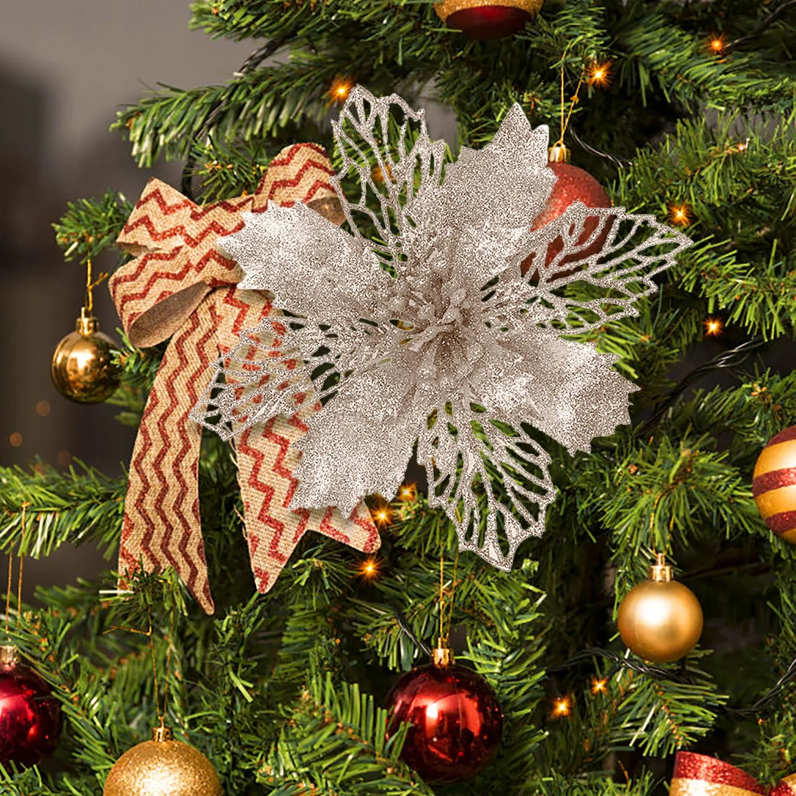 Yeetfub Christmas Decorative Flower Metal Cutting Dies Wedding Maple Leaf Snow Flower Dies Cuts