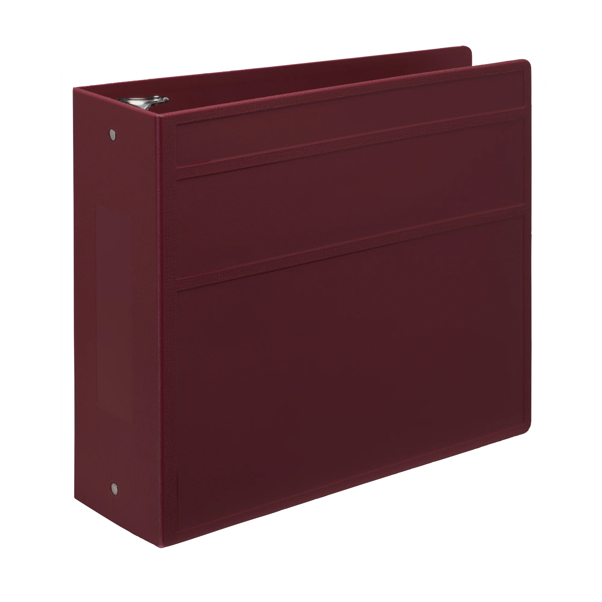 Carstens 4-Inch Heavy Duty 3-Ring Binder - Side Opening, Wine