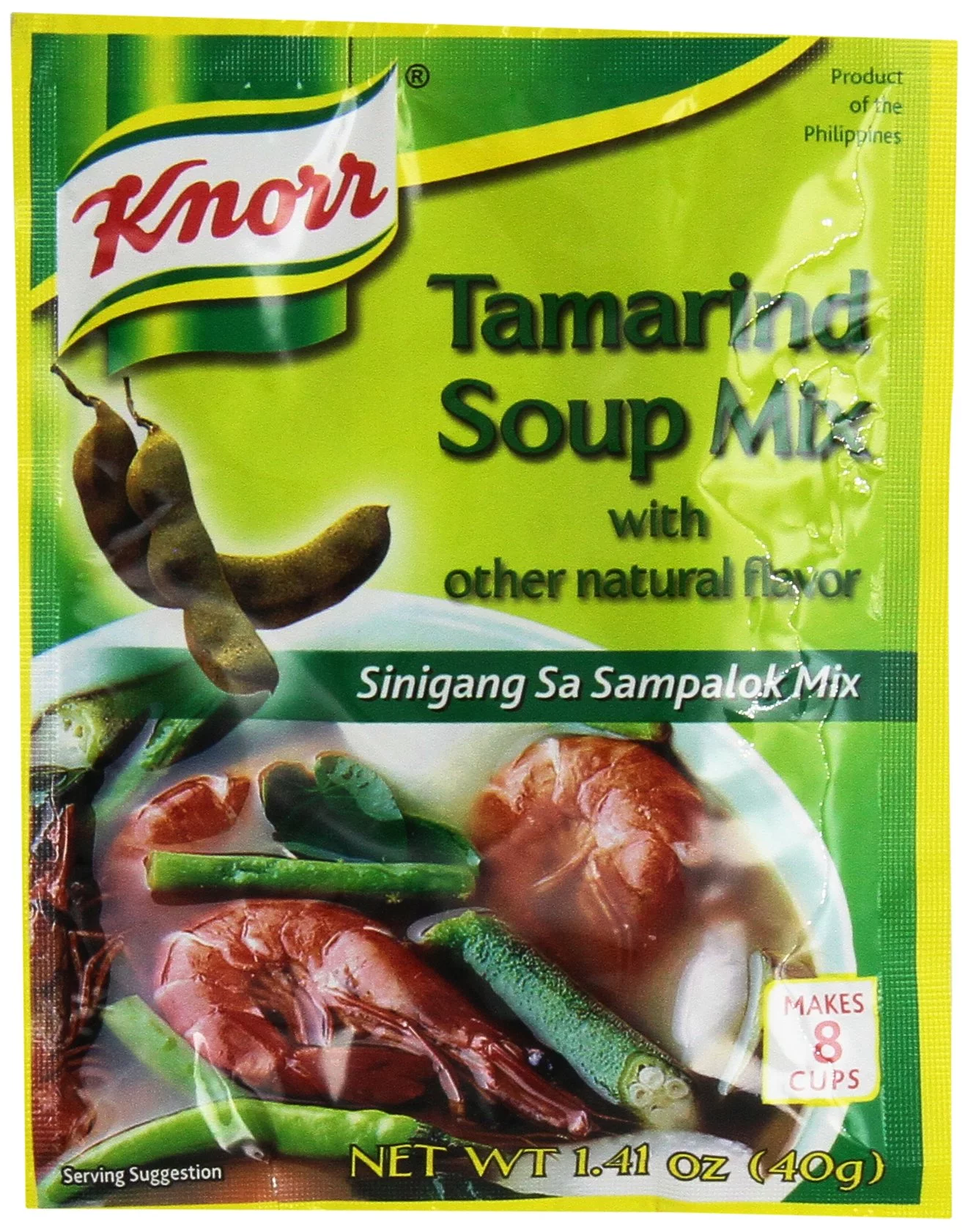 Knorr Tamarind Soup Mix (Sinigang Sa Sampalok Mix), 1.41Oz (40G), 14-Pack