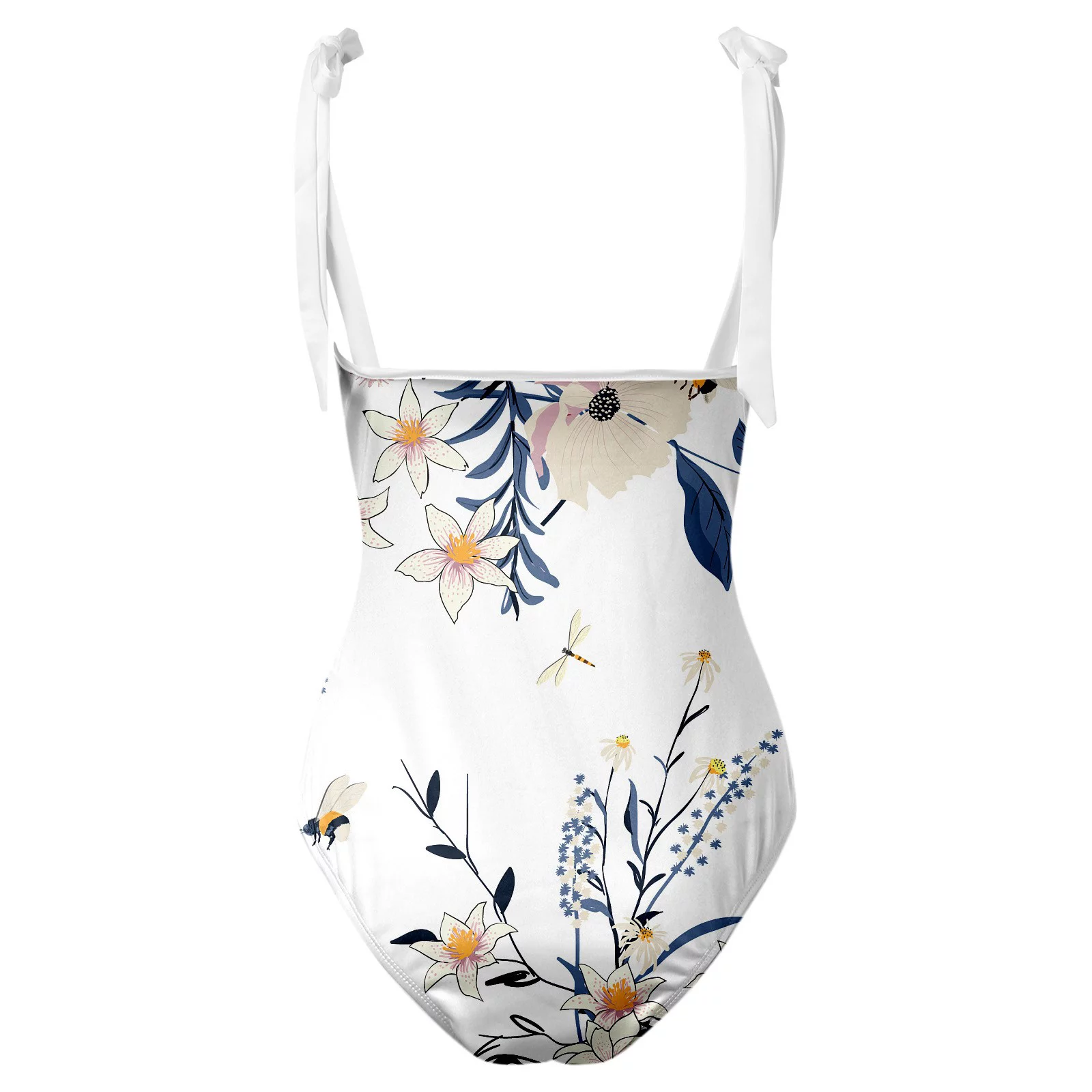 Autumn Cargo Skirt Womens V Neck Flower Printed Swimsuit Apron Skirt Bikini Sets Skirt Hangers Black