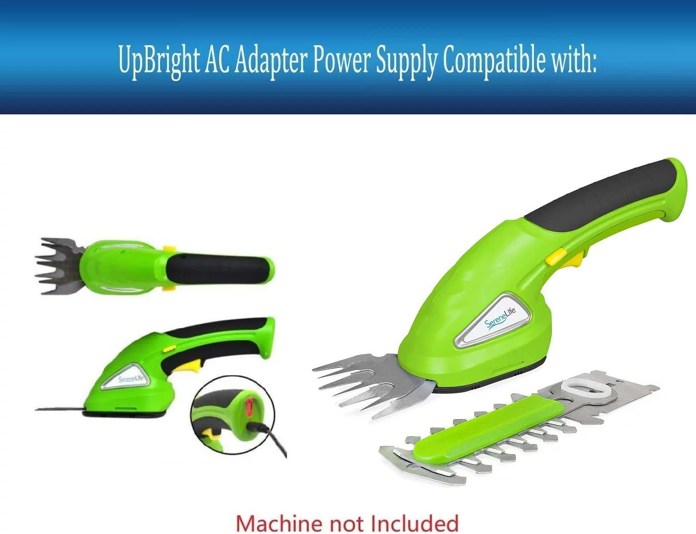 UpBright 5V AC/DC Adapter Compatible with SereneLife PSLHTM20 Handheld Grass Cutter Shears Electric Hedge 3.6V Li-ion Battery Class 2 Transformer SH-DC050300 5V DC 300mA Power Supply Cord Charger
