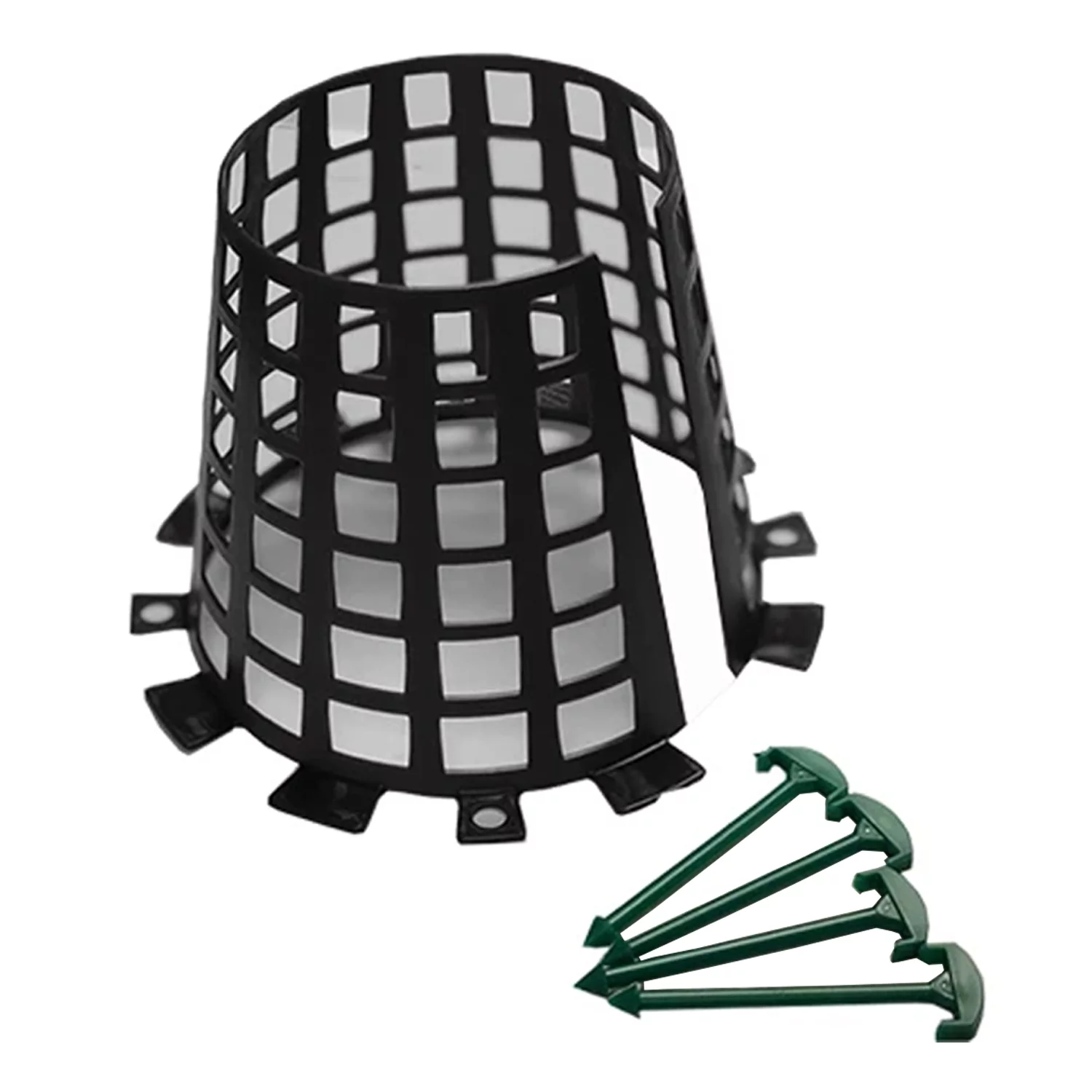 Plant Knight Tree & Plant Animal Prevention Protector Guard, 3 Pack (Black)