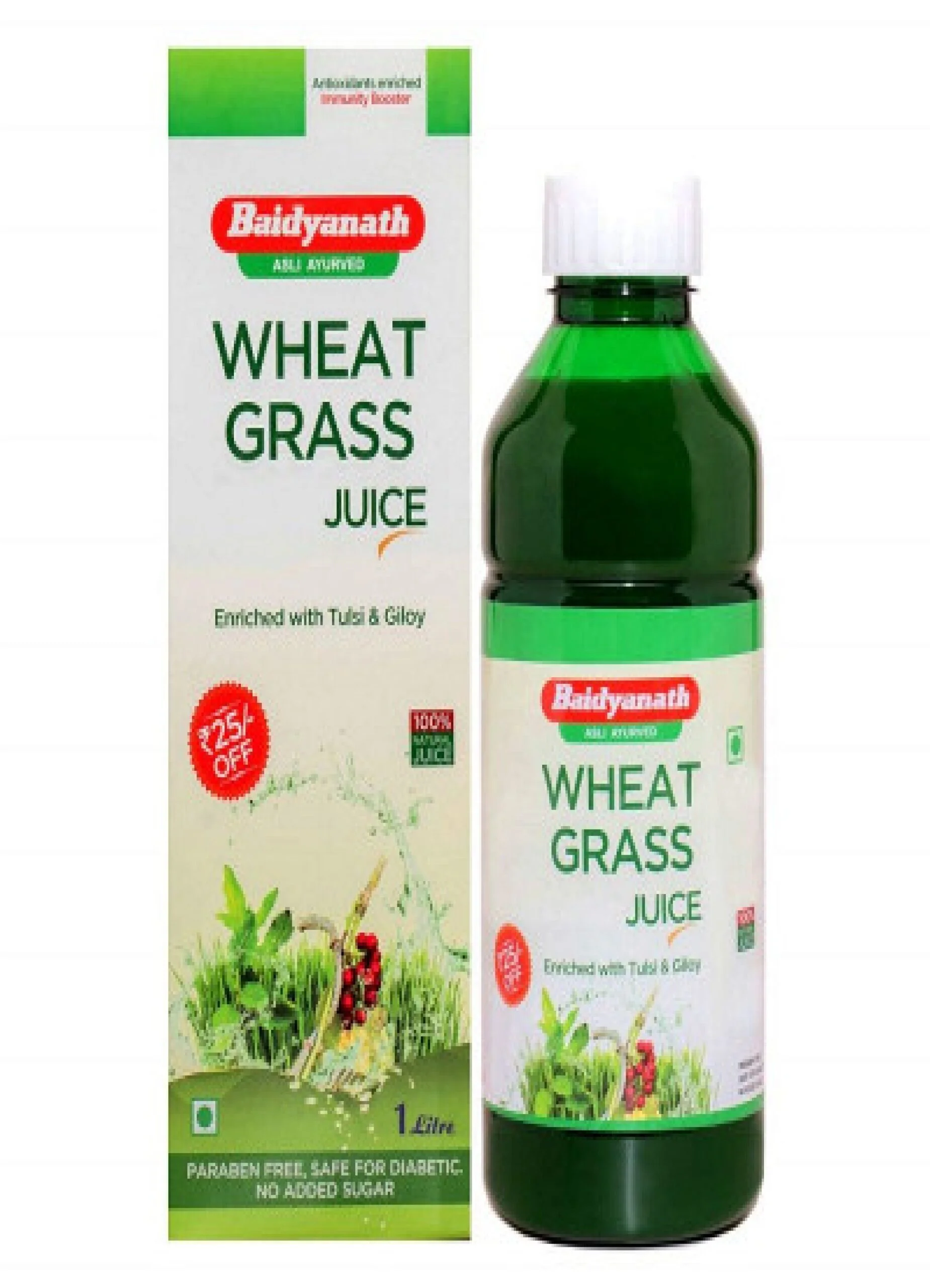 Baidyanath Wheat Grass Juice(Enriched With Tulsi & Giloy) (1000ml)