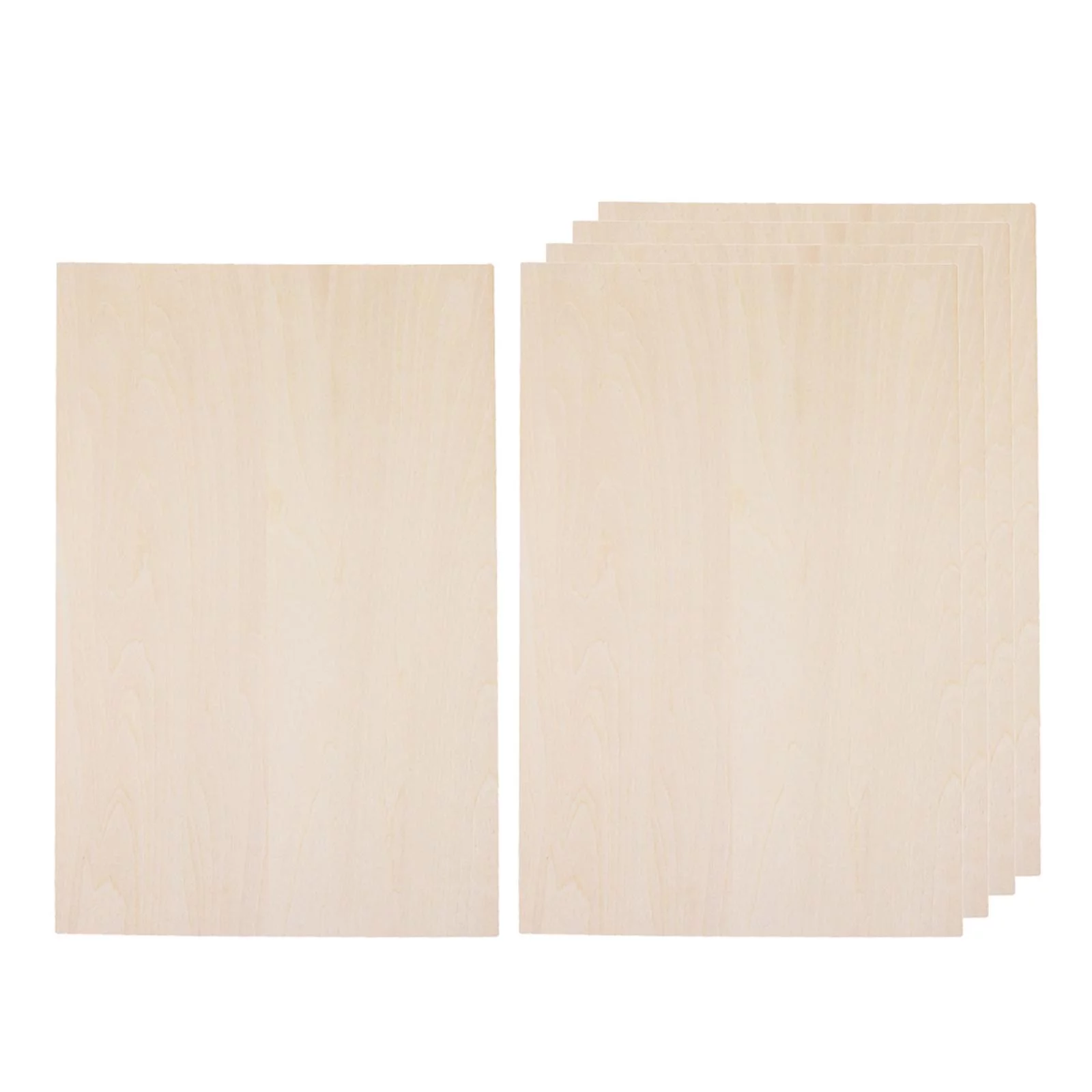 HOMYL 2x10Pcs Basswood Boards, Wood Sheets Board, Miniature Models Making, Unfinished 4 Pcs