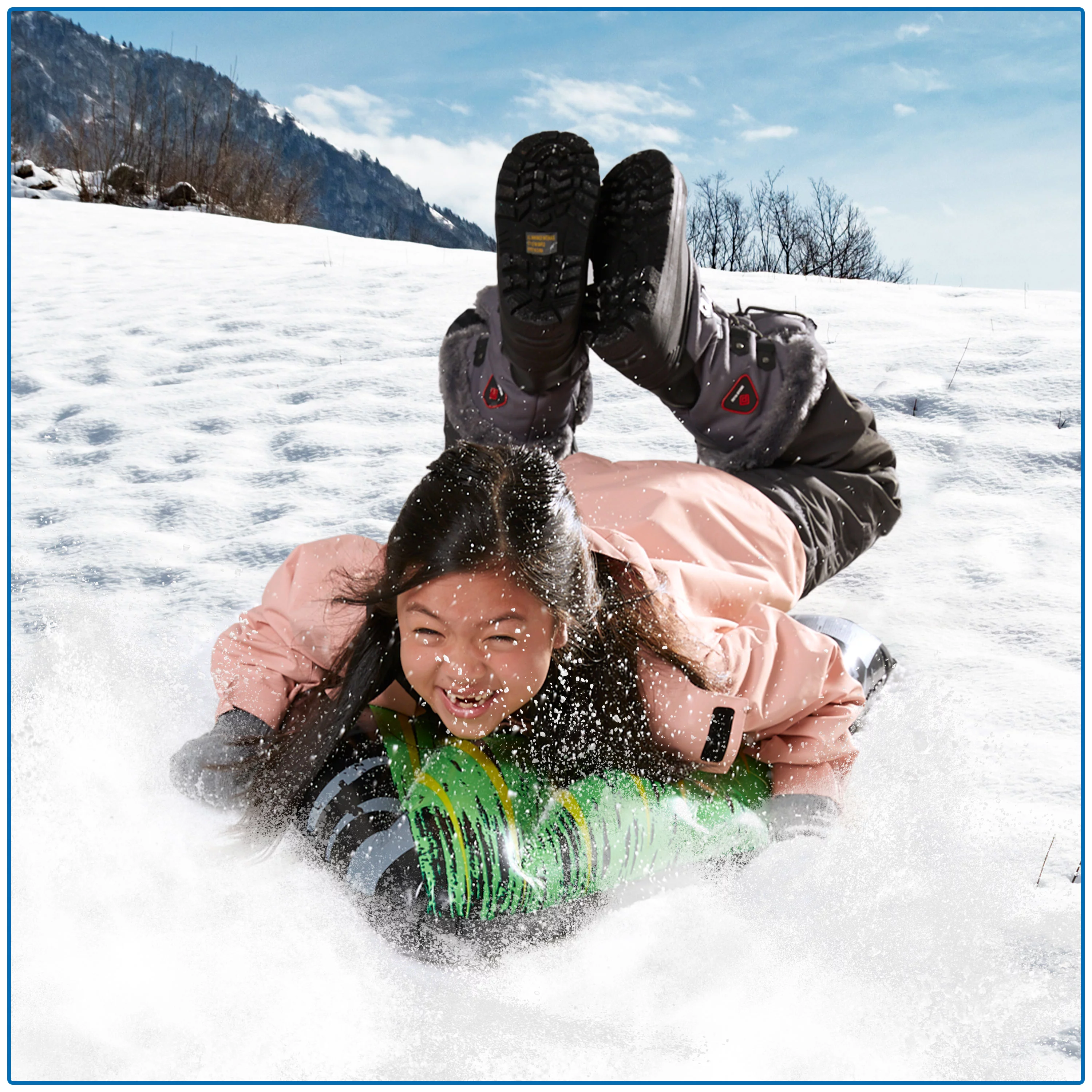Pipeline Sno 36 in. Inflatable PVC Lazer Arrow Sled, Crack and Cold Resistant, PVC Material