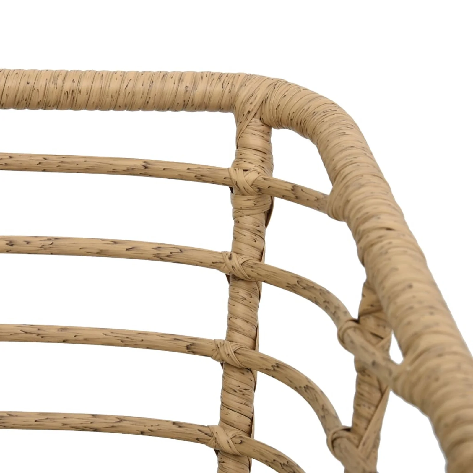 Dcenta 3 Piece Bistro Set Poly Rattan Oak