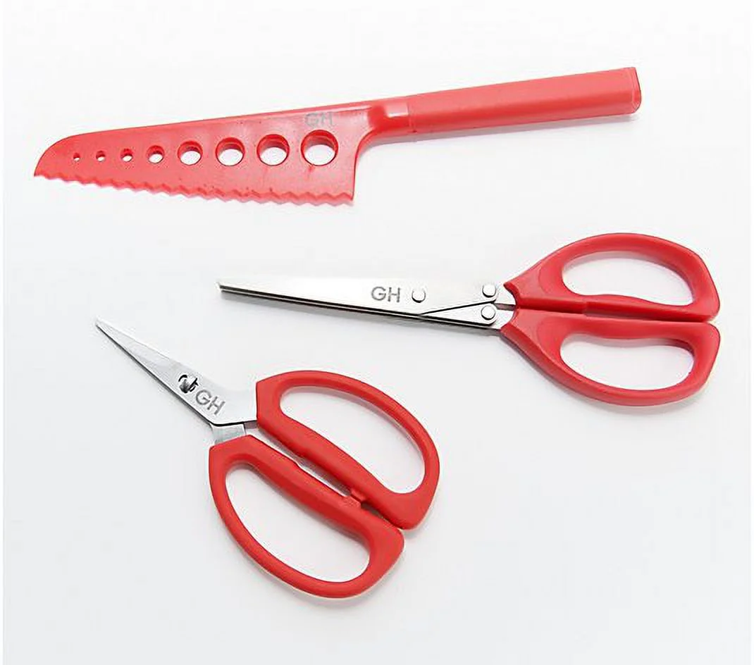 Good Housekeeping All Purpose 3-pc Herb and Kitchen Shears Refurbished Blue