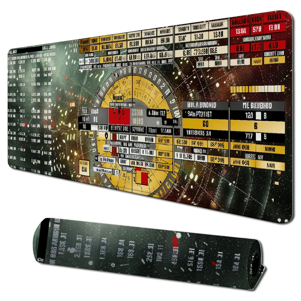 Cmefzd Music Theory Cheat Sheet with Mousepad, and Chord Building Table Mouse Mat, Educational Music Poster with Intervals Table Desk Mat KMH 31.5x11.8 in