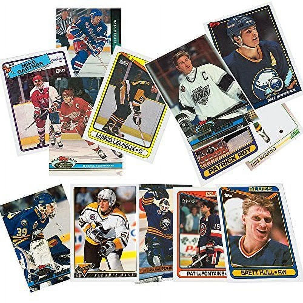 40 Hockey Superstar Cards Collection from Brands like Topps, Score, Upper Deck & Pro Set