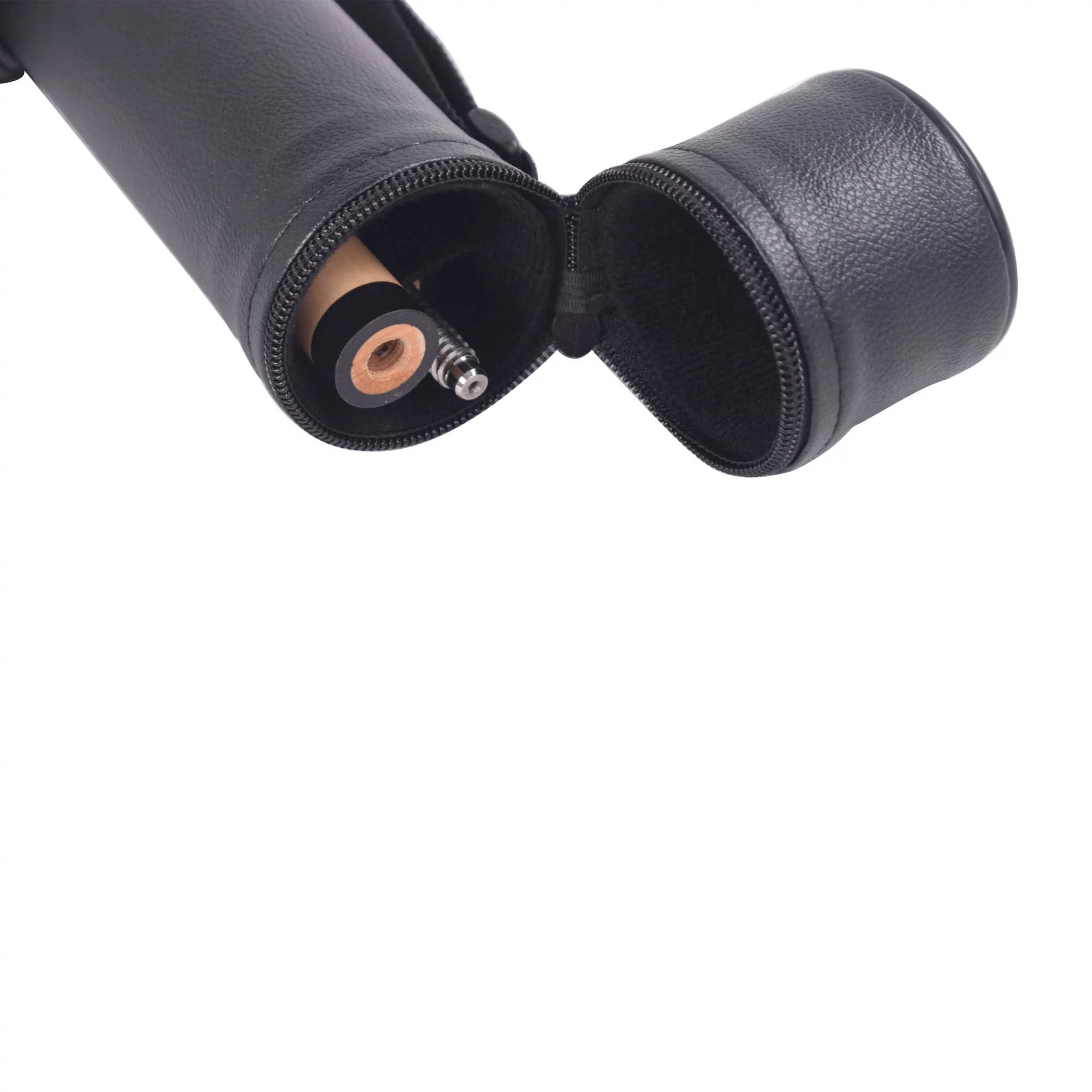 Hathaway Conquest 58 In. Maple Cue and 30.5-in L x 3-in diameter Case Set, Black