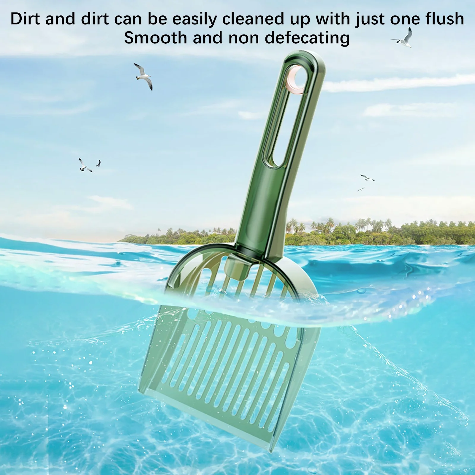 Large Screen Tofu Cats Litter Shovel Crawling Pet Hamster Cats Excrement Shovel Tool