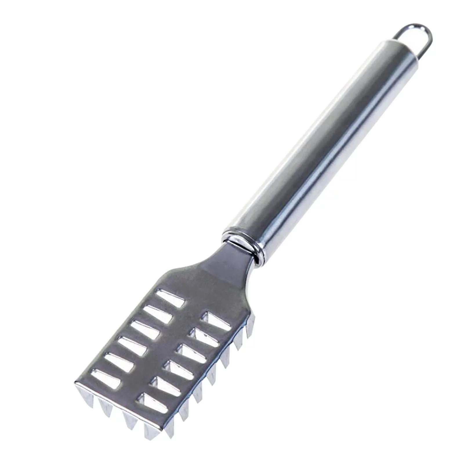 TIHLMK Clearance Household Scale Removal Brush Rake-shaped Manual Stainless Steel Scale Scraper