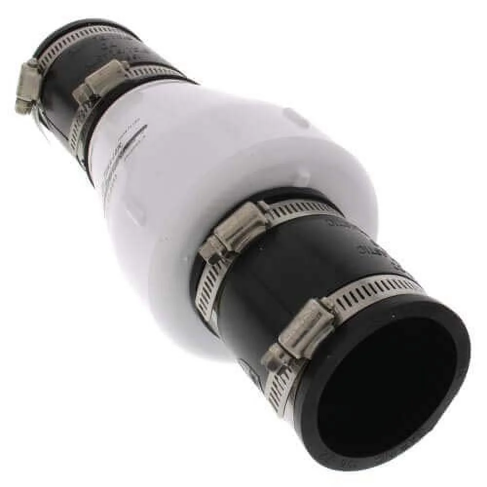 Zoeller 30-0241 1.5 in. Inlet 40 psi 130 deg Quiet Union Check Valve, White