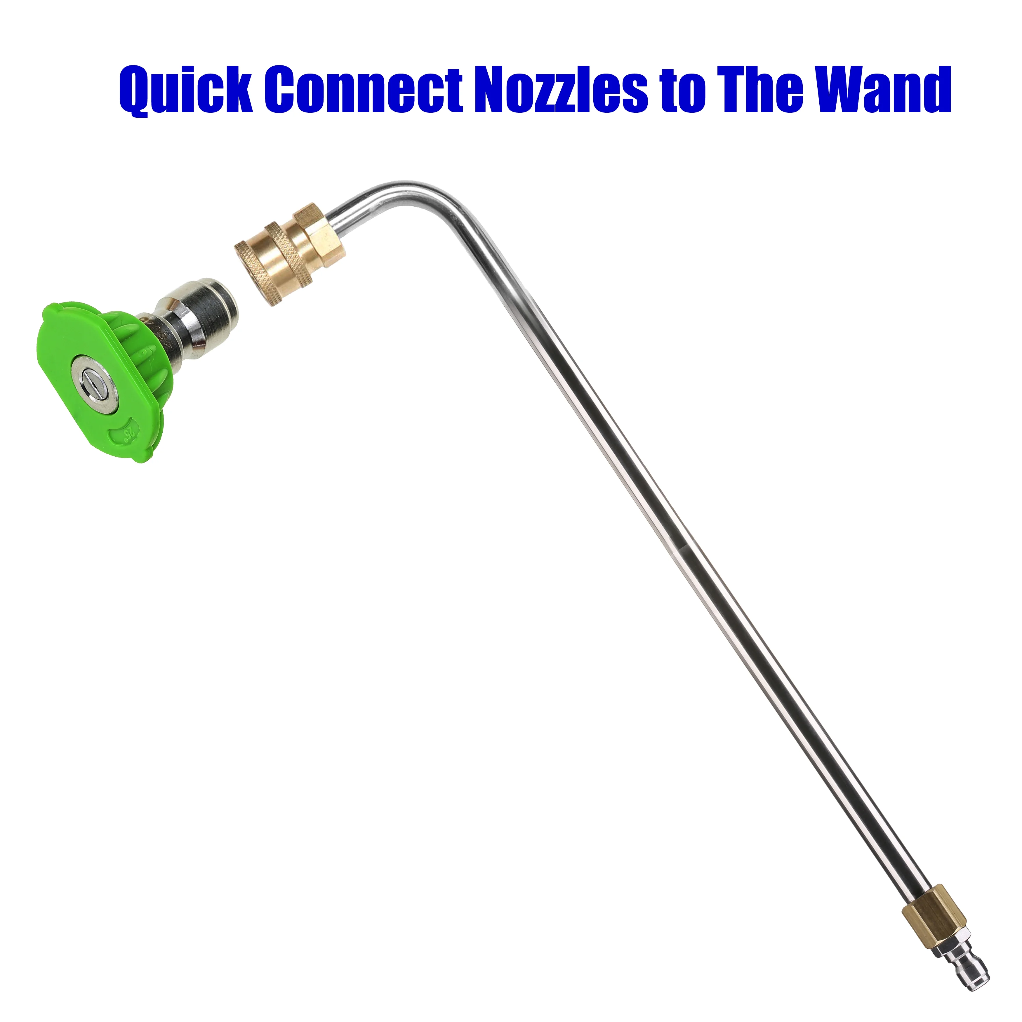 M MINGLE Wand Extension, Undercarriage and Gutter Cleaner Attachment, 14 inch