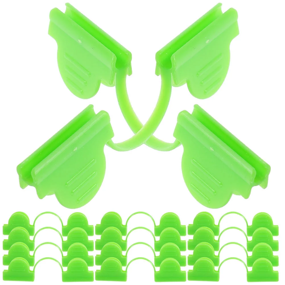 Jibingyi 50Pcs Plastic Fixing Clamps Greenhouse Fixing Clip Greenhouse Fix Clamps Plastic Greenhouse Clip