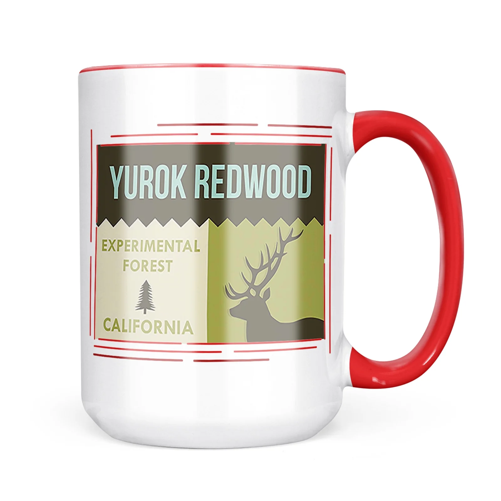 Neonblond National US Forest Yurok Redwood Experimental Forest Mug gift for Coffee Tea lovers