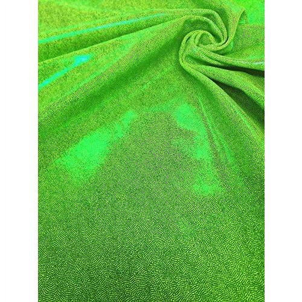 Shiny Finger 4-Way Stretch Heavy Nylon Spandex Fabric (Lime)