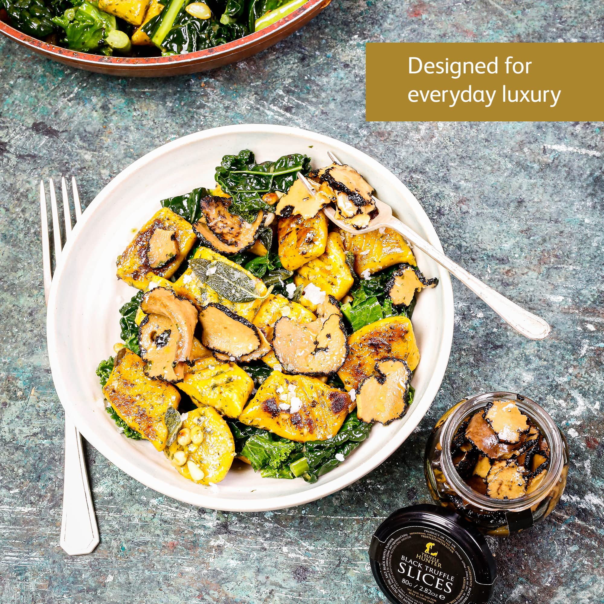 TruffleHunter - Black Truffle Slices - Preserved Truffles in Extra Virgin Olive Oil - 2.82 Oz