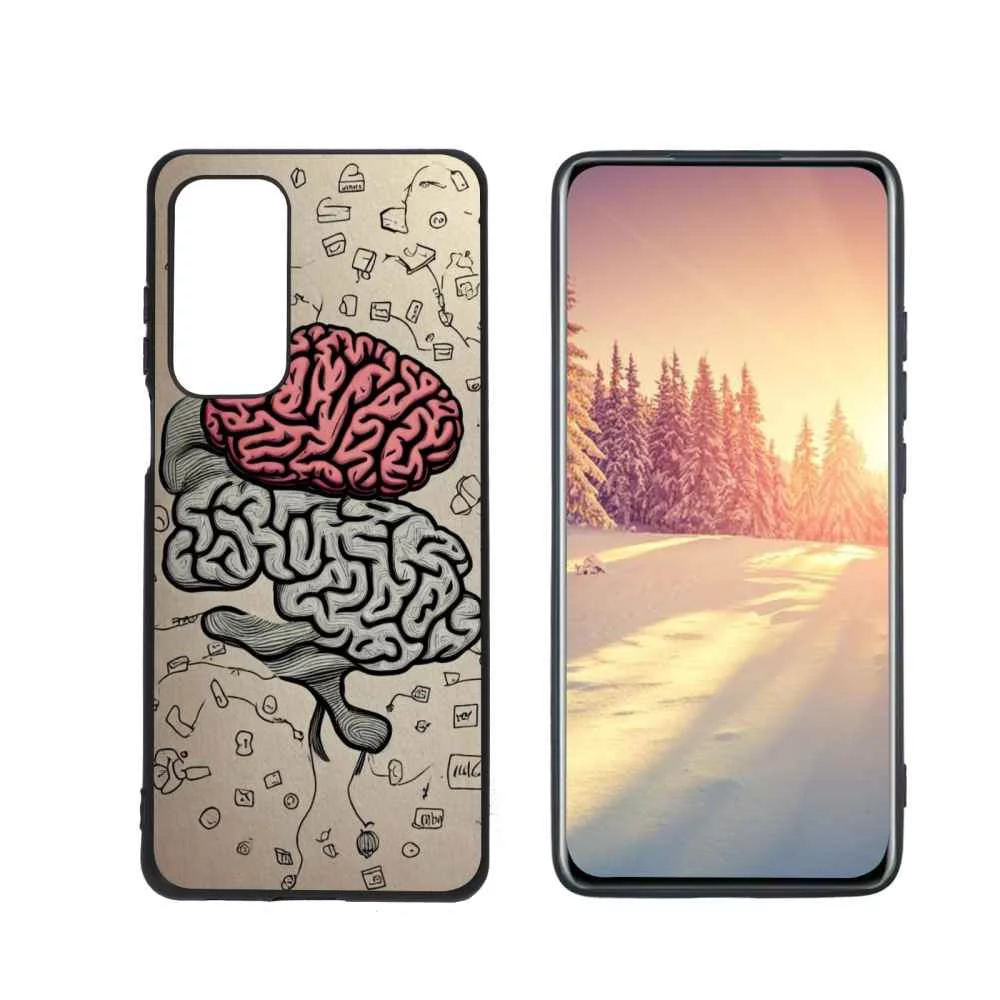 Compatible with Motorola MOTO Edge 5G UW Phone Case, Brain-24 Case Men Women, Flexible Silicone Shockproof Case for Motorola MOTO Edge 5G UW