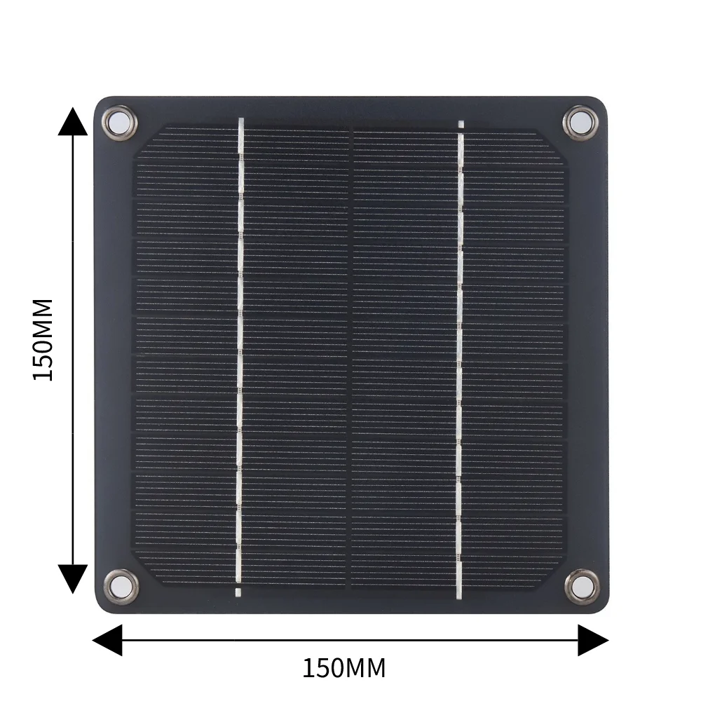 10W 12V Solar Exhaust Fan 6 Inch Mini Ventilator Solar Panel Powered Fan Air Extractor  Dog Chicken House RV Greenhouse Fan