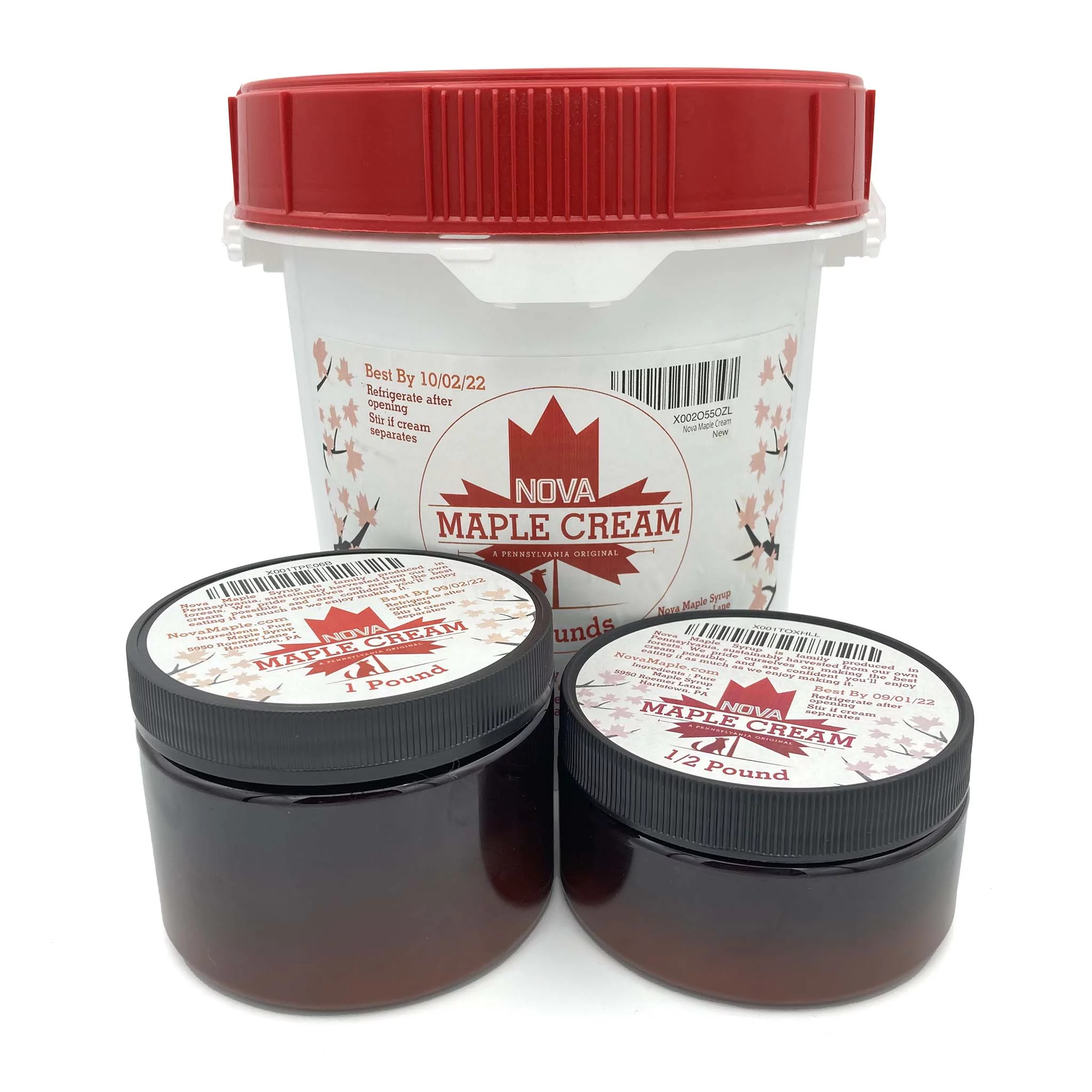 Nova Maple Cream - Pure Grade-A Maple Cream Butter Spread (1 Pound)