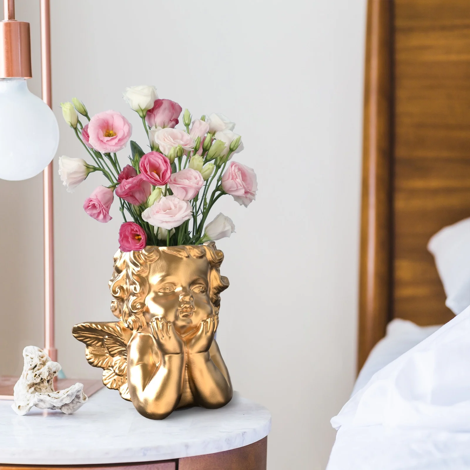 Angel Statue Planter Pot - 2.29 - Bring angelic charm to your garden with this versatile planter pot!