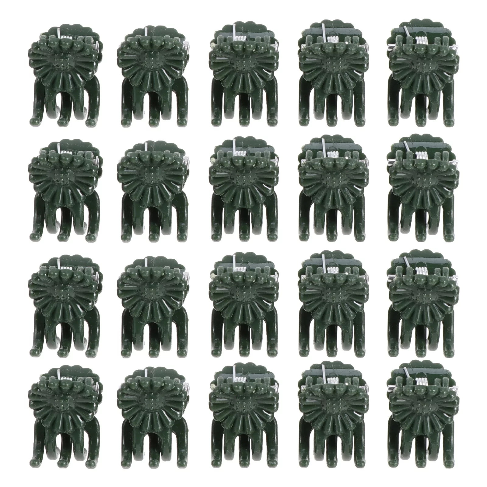 Gongxipen 100pcs Garden Clip Set Greenhouse Plant Flower Support Clips Plastic Plant Clip