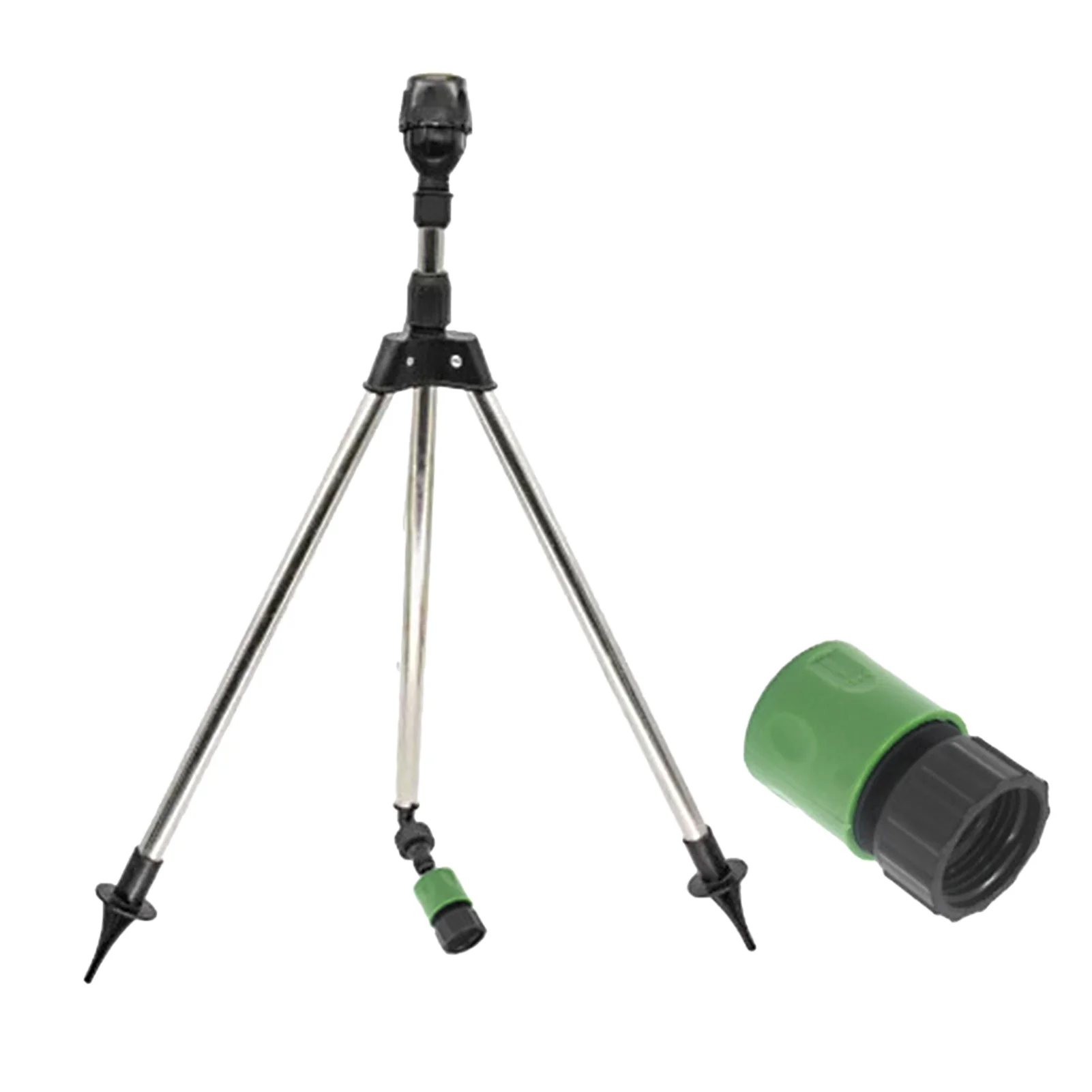 Carevas 360 Degree Rotating Tripod Sprinkler, Automatic Irrigation Watering Sprinkler, Large Area Coverage, Telescopic Support, Adjustable Garden Water