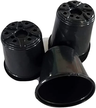 Diameter Black Plastic Nursery Pots (25)