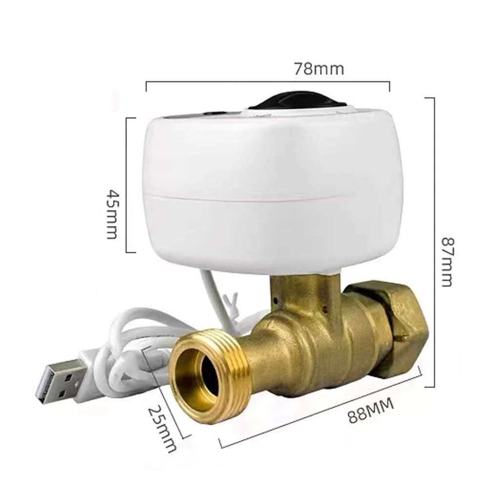 Intelligent leak proof controller,App - Shut-off Valve Ball Valve Leak Proof - Water And Alarm Shut Off Valve Support 3 Modes Valve Water Alarm Compatible With Valve Sprinkler Valve Cousopo