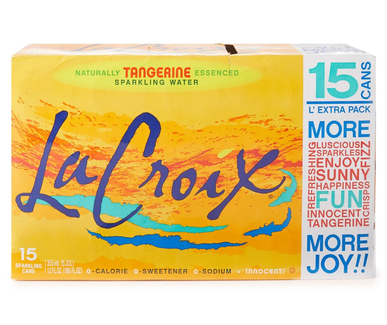 La Croix Tangerine Sparkling Water, 15-Pack