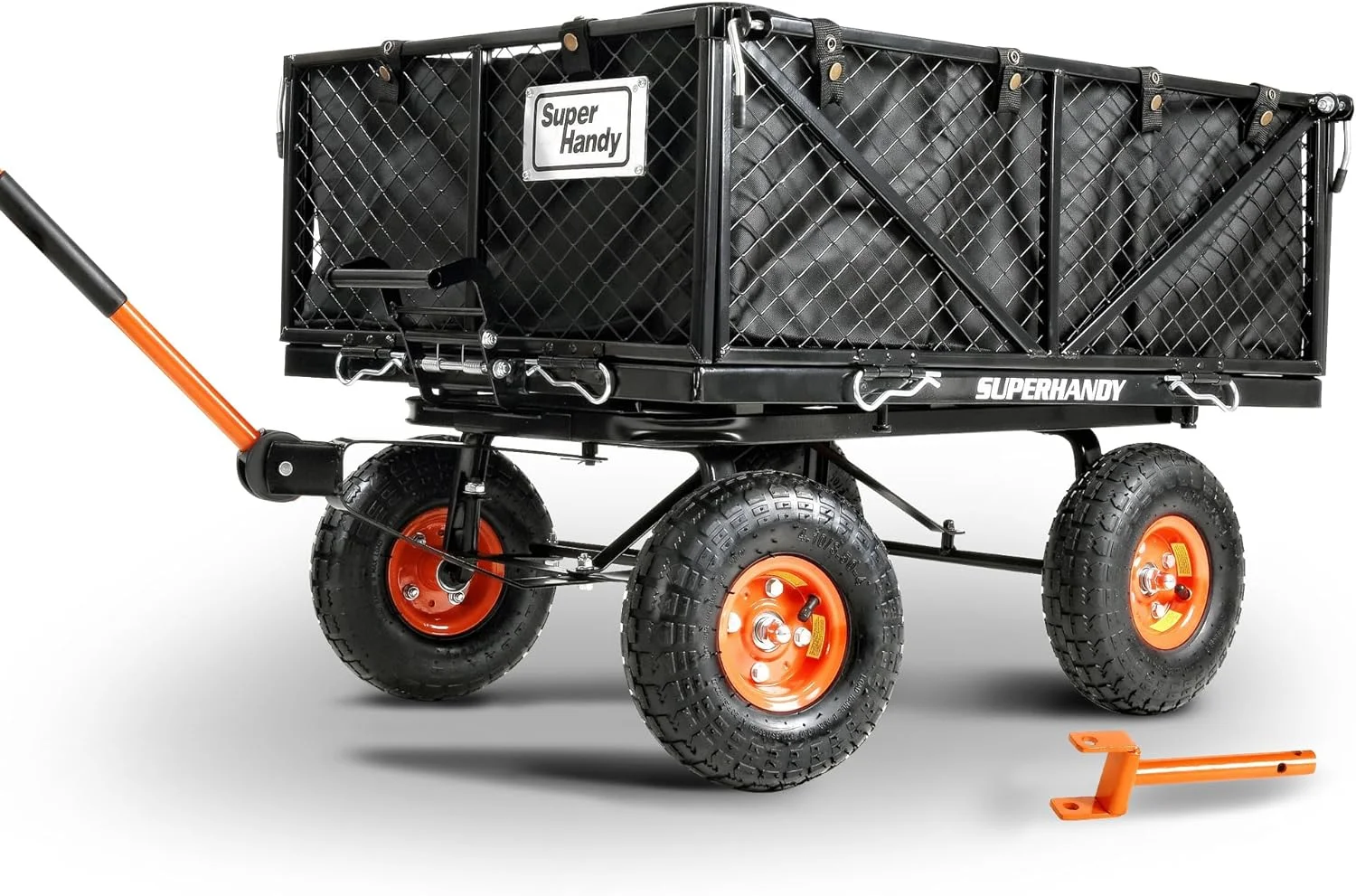 SuperHandy Garden Cart with Tow & Dump Features - 10