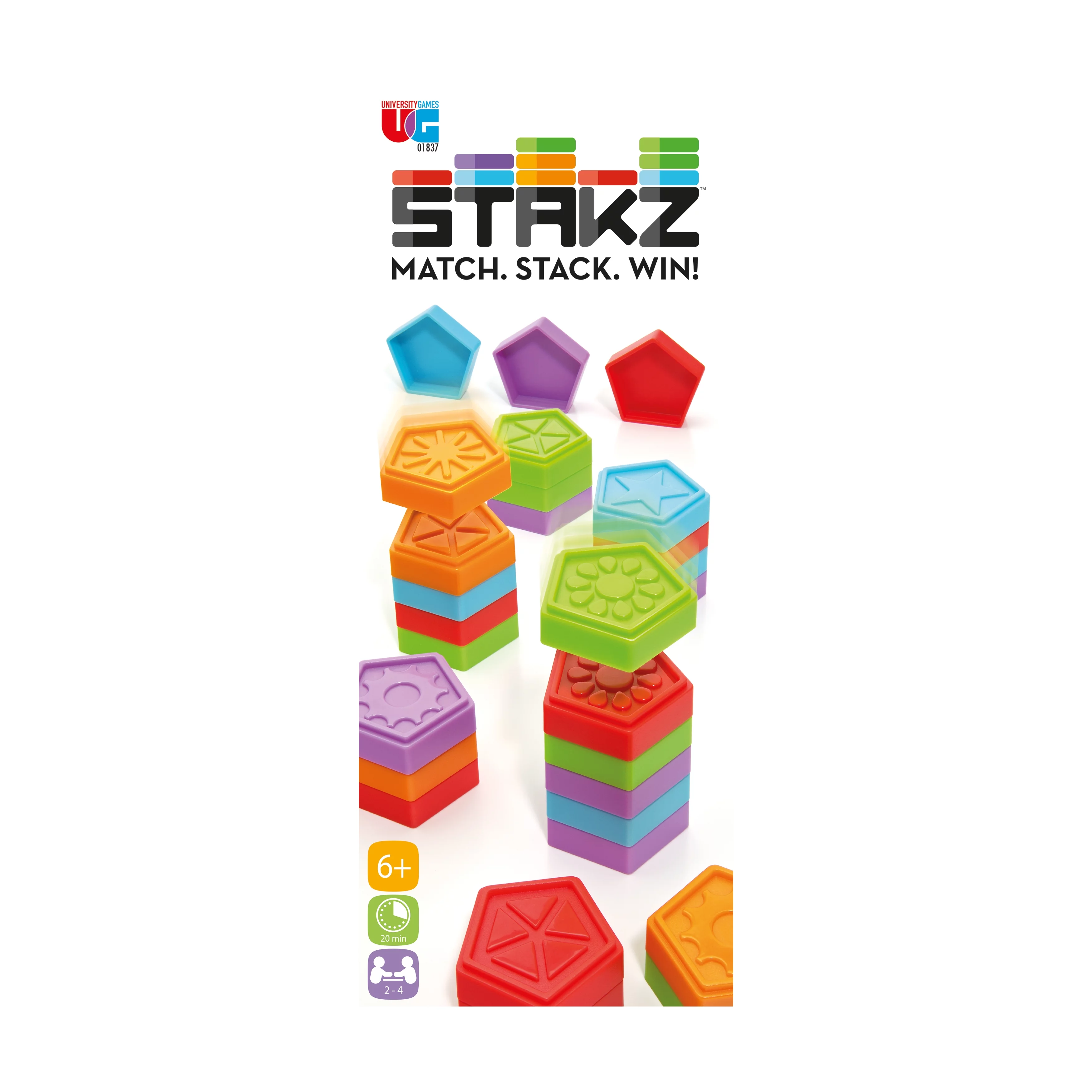 Stakz Block Stacking Game, by University Games
