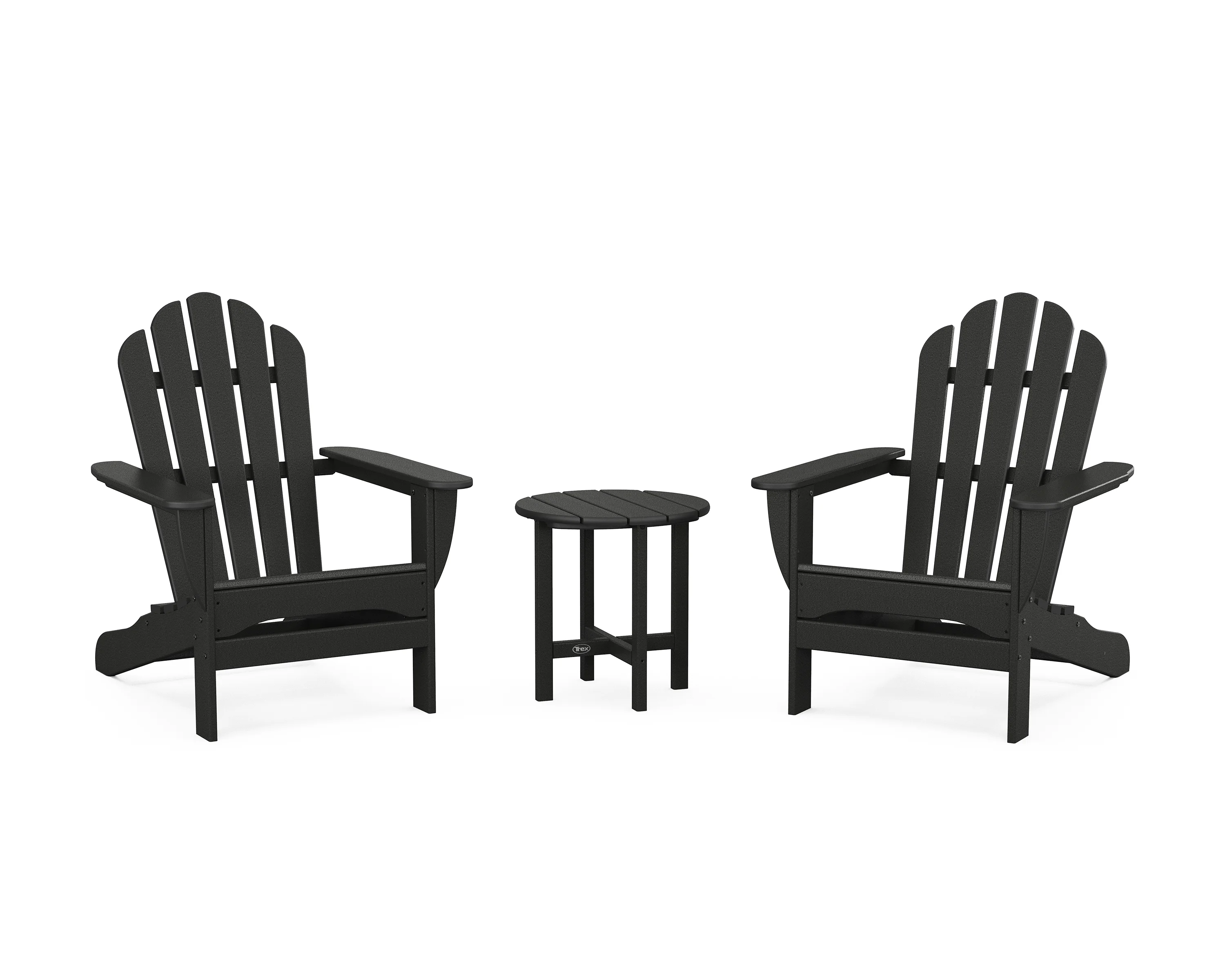 Trex® Outdoor Furniture™ 3-Piece Monterey Bay Adirondack Set in Charcoal Black