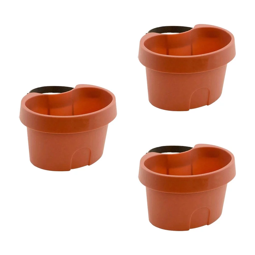 Gongxipen 3Pcs Wall-mounted Plant Pot Useful Flower Holder Practical Hanging Planter